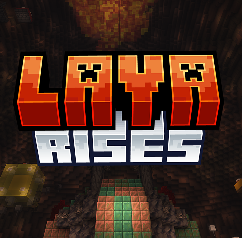 Lava Rises minigame on MCManhunt — players escaping rising lava